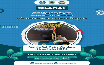 Prestasi Peserta Didik SMAN 2 Magelang : Juara 2 Air Rifle Man 10m